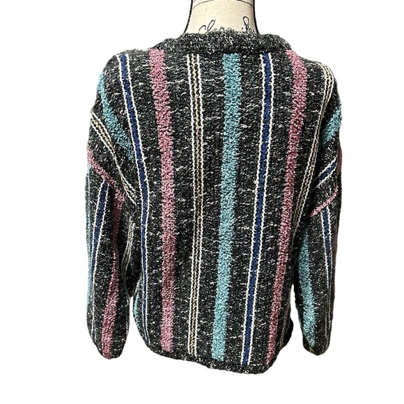 Mike Gray Crew Neck Long Sleeve Wool Blend Sweater Sz Medium - Picture 2 of 9